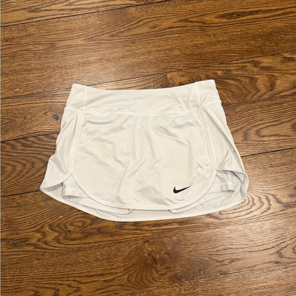 Nike White Tennis Skirt with built-in Shorts